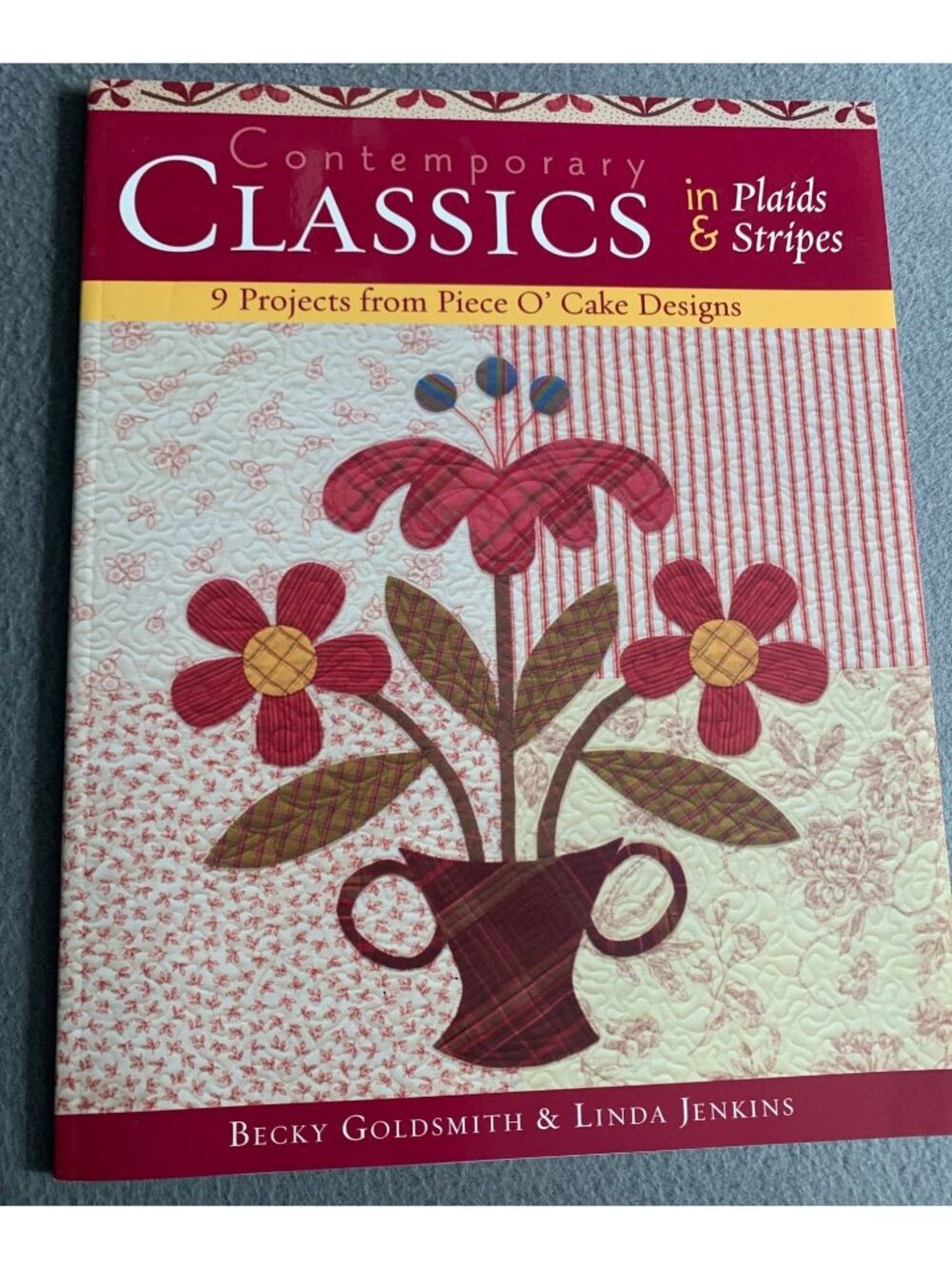 Contemporary Classics in Plaids & Stripes Book Becky Goldsmith & Linda Jenkins
